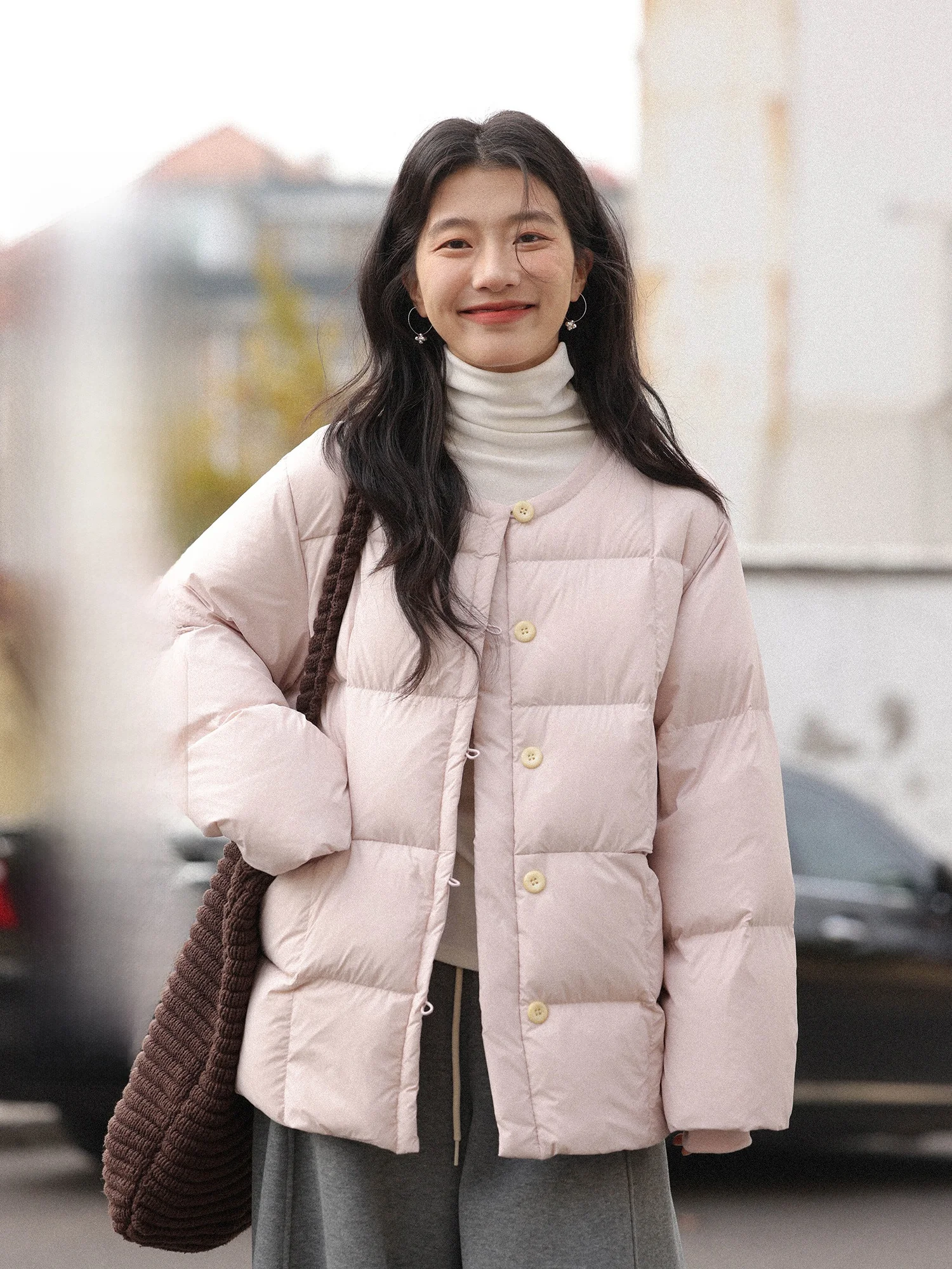 Pink Du down Jaet Women's Winter Thiened Lightweight Bread Sle Casual Sle round Ne Single Button Closure Coat
Pink Du down Jaet Women's Winter Thiened Lightweight Bread Sle Casual Sle round Ne Single Button Closure Coat