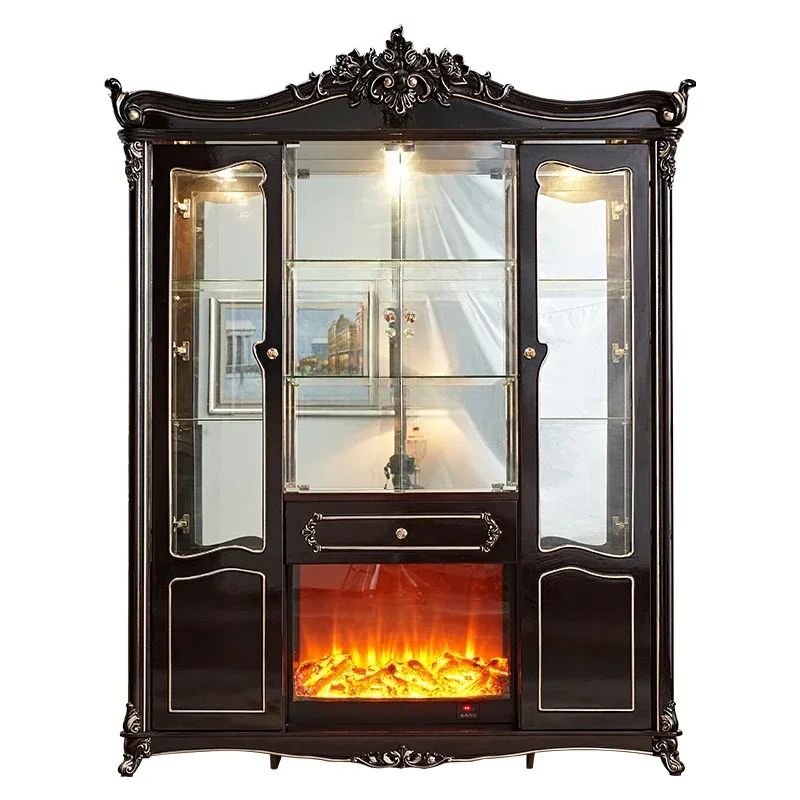wine cabinet dining side cabinet double door glass display cabinet carved luxury American four door wine
wine cabinet dining side cabinet double door glass display cabinet carved luxury American four door wine