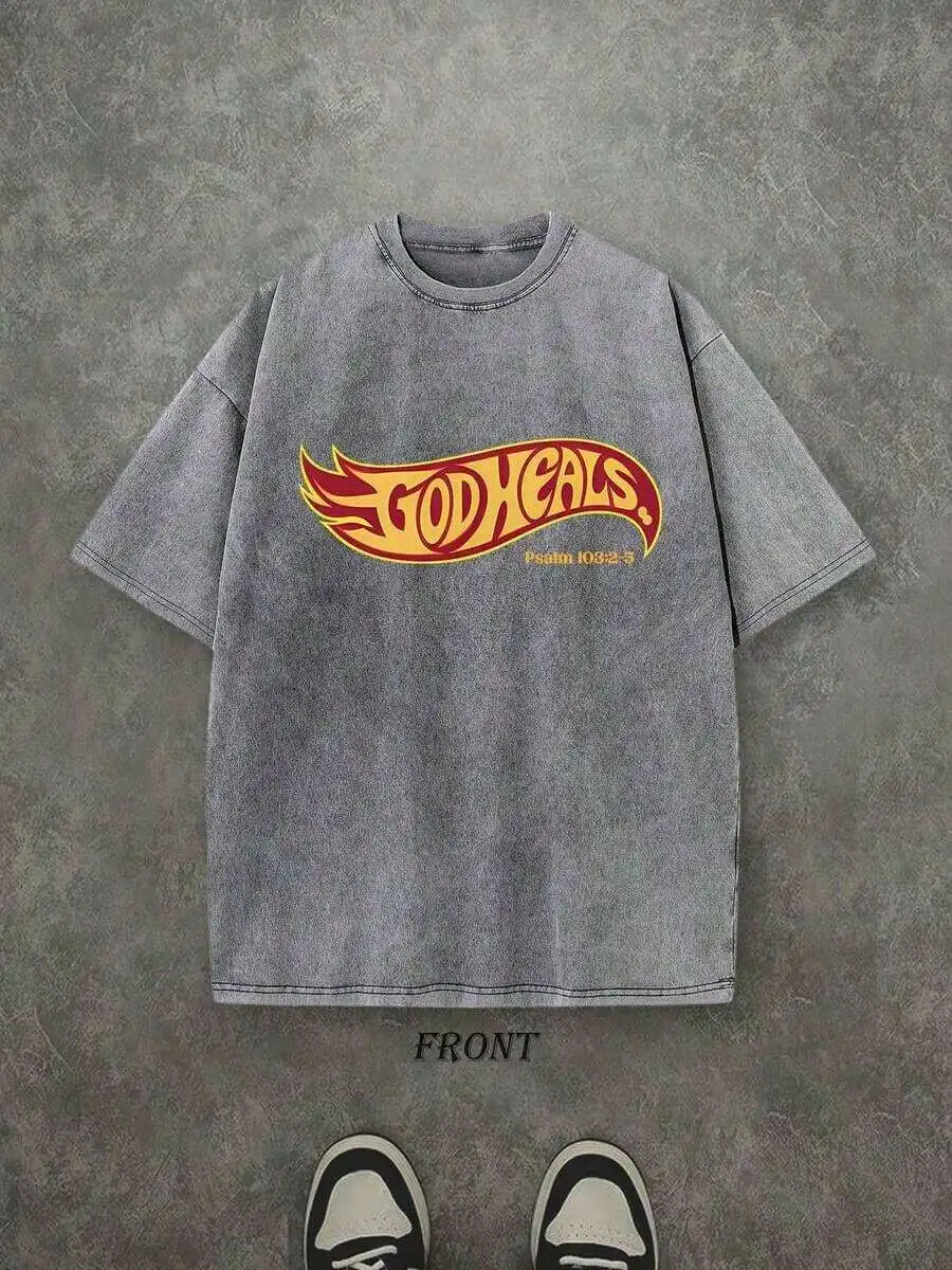 God Heals Vintage Washed Cotton T-Shirt Unisex Christian Scripture Tee Street Style
God Heals Vintage Washed Cotton T-Shirt Unisex Christian Scripture Tee Street Style