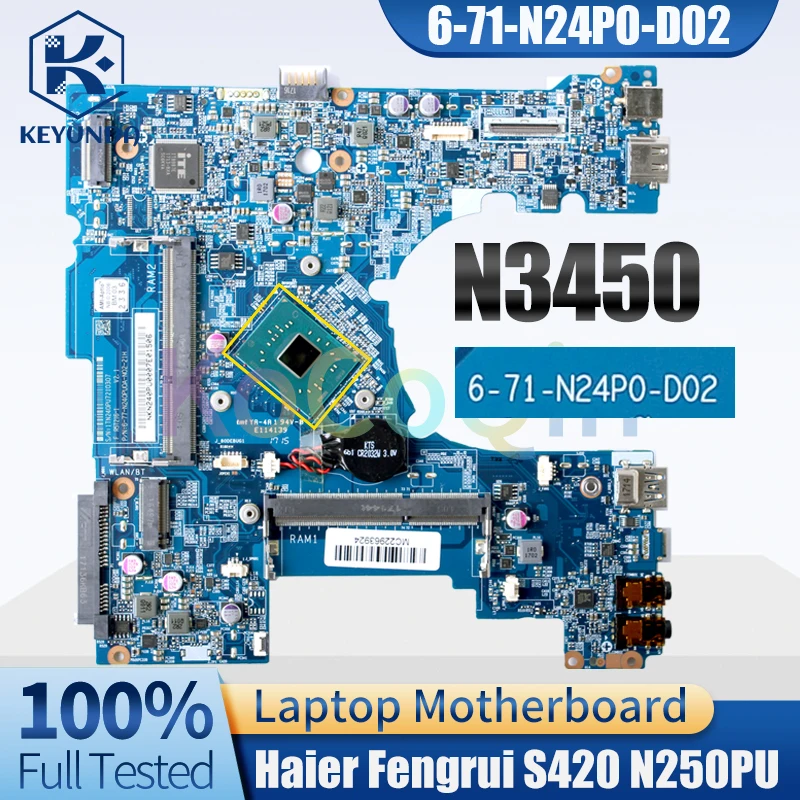 6-71-N24P0-D02 для Haier Fengrui S420 N250PU, материнская плата для ноутбука SR2Z6 N3450 6-77-N250PU0A-N02-22H, материнская плата для ноутбука протестирована
6-71-N24P0-D02 для Haier Fengrui S420 N250PU, материнская плата для ноутбука SR2Z6 N3450 6-77-N250PU0A-N02-22H, материнская плата для ноутбука протестирована