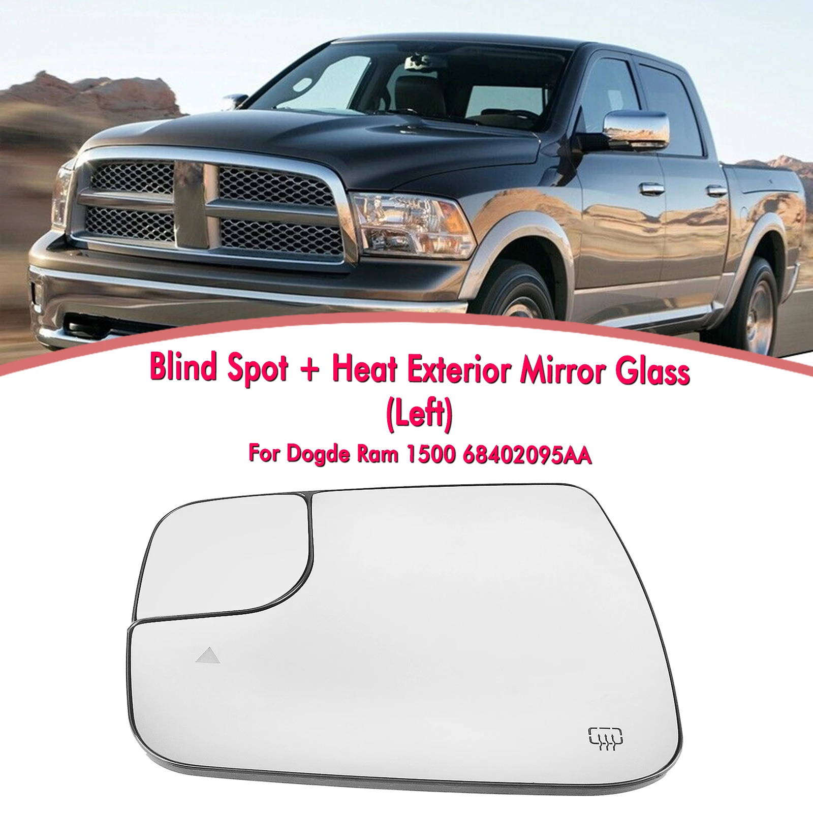 Exterior Rear View Rearview Side Reverse Mirror Glass Astern Lens With Backing Plate For Dodge Ram 1500 Advance Model 68402095AA
Exterior Rear View Rearview Side Reverse Mirror Glass Astern Lens With Backing Plate For Dodge Ram 1500 Advance Model 68402095AA