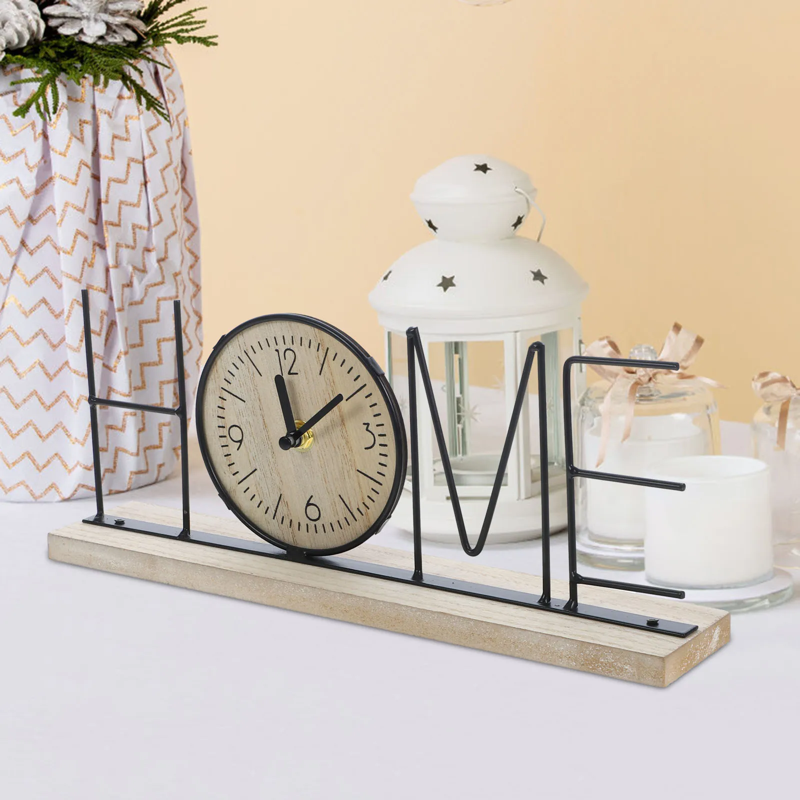 Desktop Decor Vintage Home Shape Table Clock No Large Dial Mute For Home Office Bedroom Decorative Clock
Desktop Decor Vintage Home Shape Table Clock No Large Dial Mute For Home Office Bedroom Decorative Clock