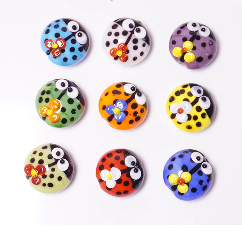 10pcs 15mm Handmade Lampwork Flower Ladybug Beads For Jewelry Making Cute Animal Glass Beads DIY Bracelet Necklace Earring
10pcs 15mm Handmade Lampwork Flower Ladybug Beads For Jewelry Making Cute Animal Glass Beads DIY Bracelet Necklace Earring