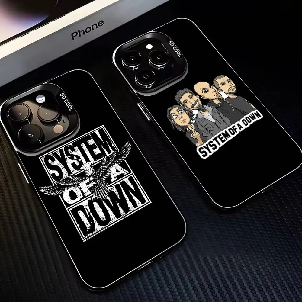 S-System of a Down Rock Band Phone Case For iPhone17,16,15,14,13,12,11 Plus,Pro Max Black Matte Shockproof Cover 
S-System of a Down Rock Band Phone Case For iPhone17,16,15,14,13,12,11 Plus,Pro Max Black Matte Shockproof Cover