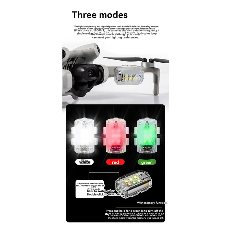 B50B-For DJI Drone LED Night Light Long-Range Searchlight Anti-Collision Strobe For Enhanced Visibility And Safety
B50B-For DJI Drone LED Night Light Long-Range Searchlight Anti-Collision Strobe For Enhanced Visibility And Safety