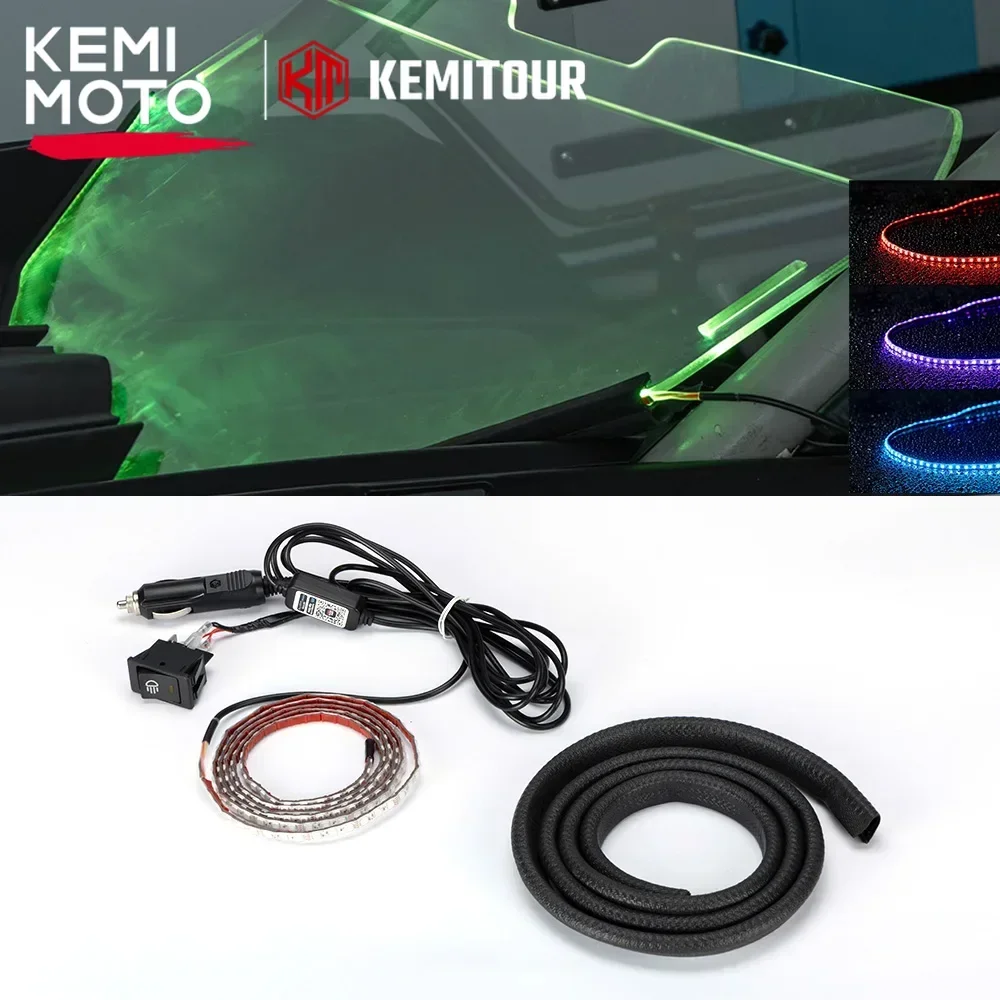 60'' UTV Windshield Light Strip Bluetooth App LED For Can-Am Maverick X3/Trail/Sport Commander Defender For CFMOTO Zforce Uforce
60'' UTV Windshield Light Strip Bluetooth App LED For Can-Am Maverick X3/Trail/Sport Commander Defender For CFMOTO Zforce Uforce