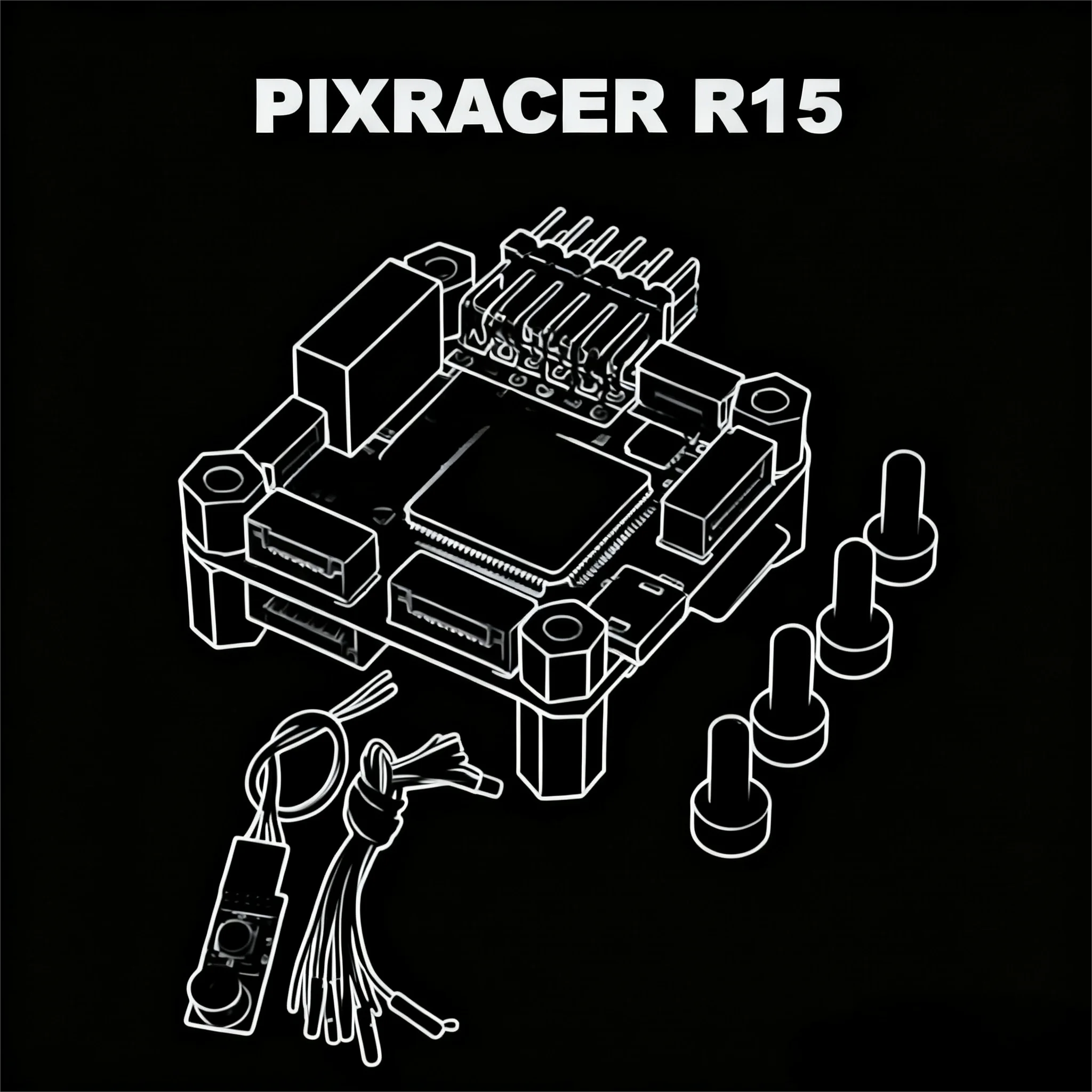 FPV Pixracer R15 FMUV4 Autopilot xracer Flight Controller For FPV Racing RC Drone Quadcopter Multicopter Multirotor