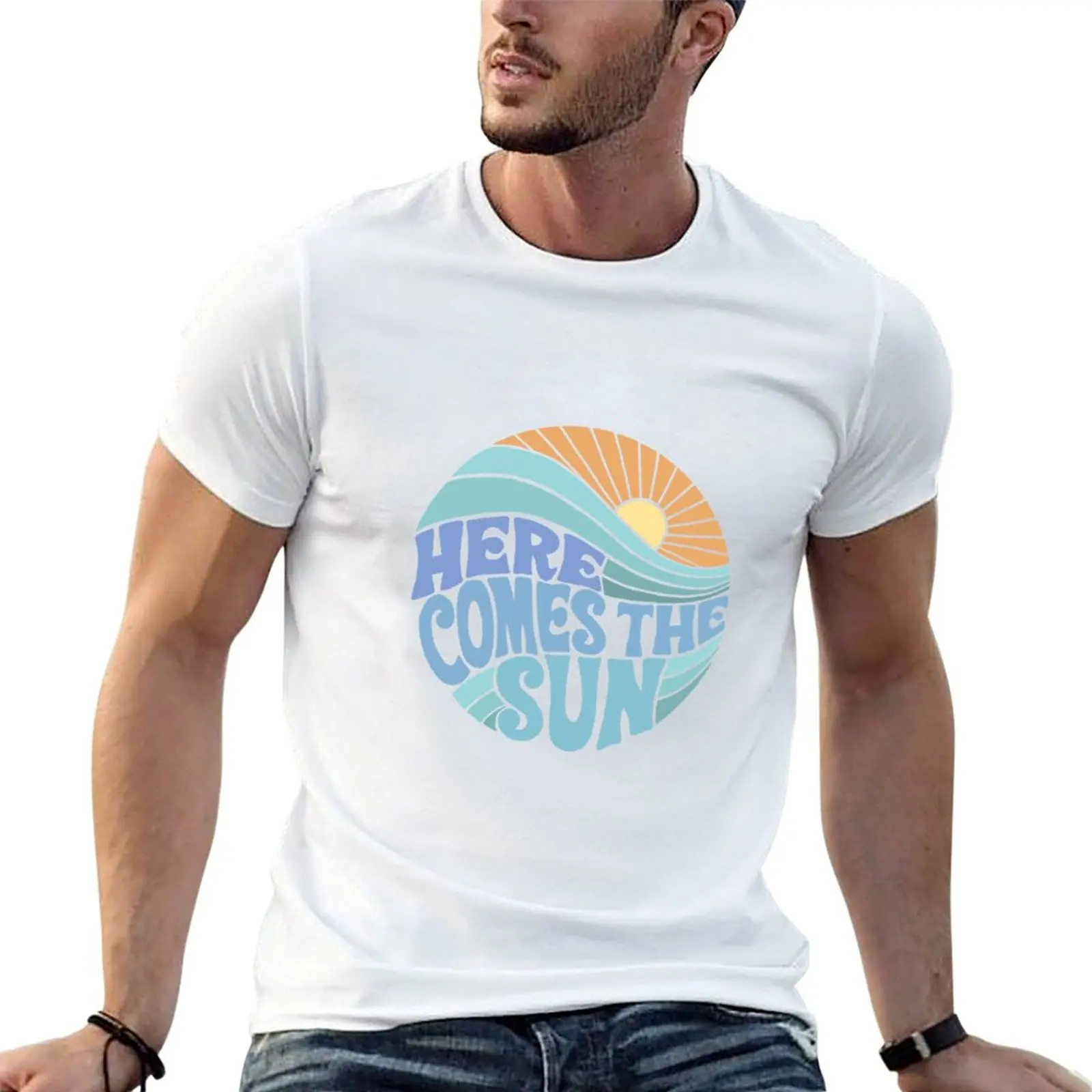 Blue Groovy Here Comes the Sun T-Shirt man t shirt summer t shirts for man cotton funny man t shirt luxury T-shirt
Blue Groovy Here Comes the Sun T-Shirt man t shirt summer t shirts for man cotton funny man t shirt luxury T-shirt