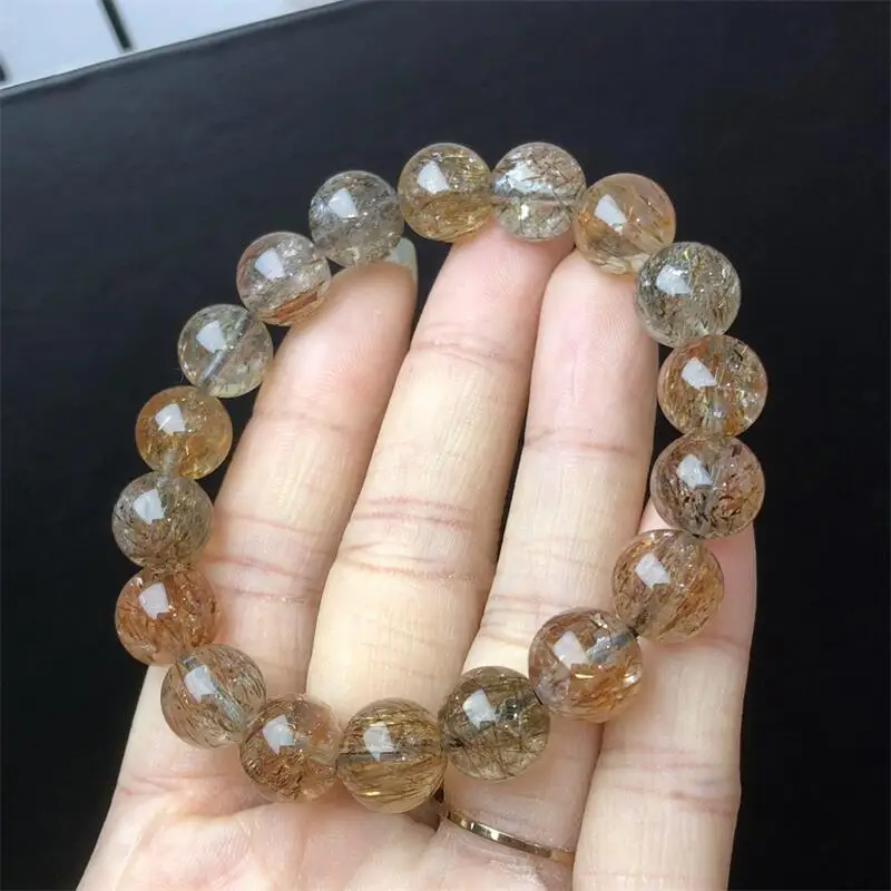 11MM Natural Black Gold Super Seven Quartz Bracelet Healing Reiki Crystal Man Woman Fengshui Jewelry Birthday Gift 1pcs
11MM Natural Black Gold Super Seven Quartz Bracelet Healing Reiki Crystal Man Woman Fengshui Jewelry Birthday Gift 1pcs
