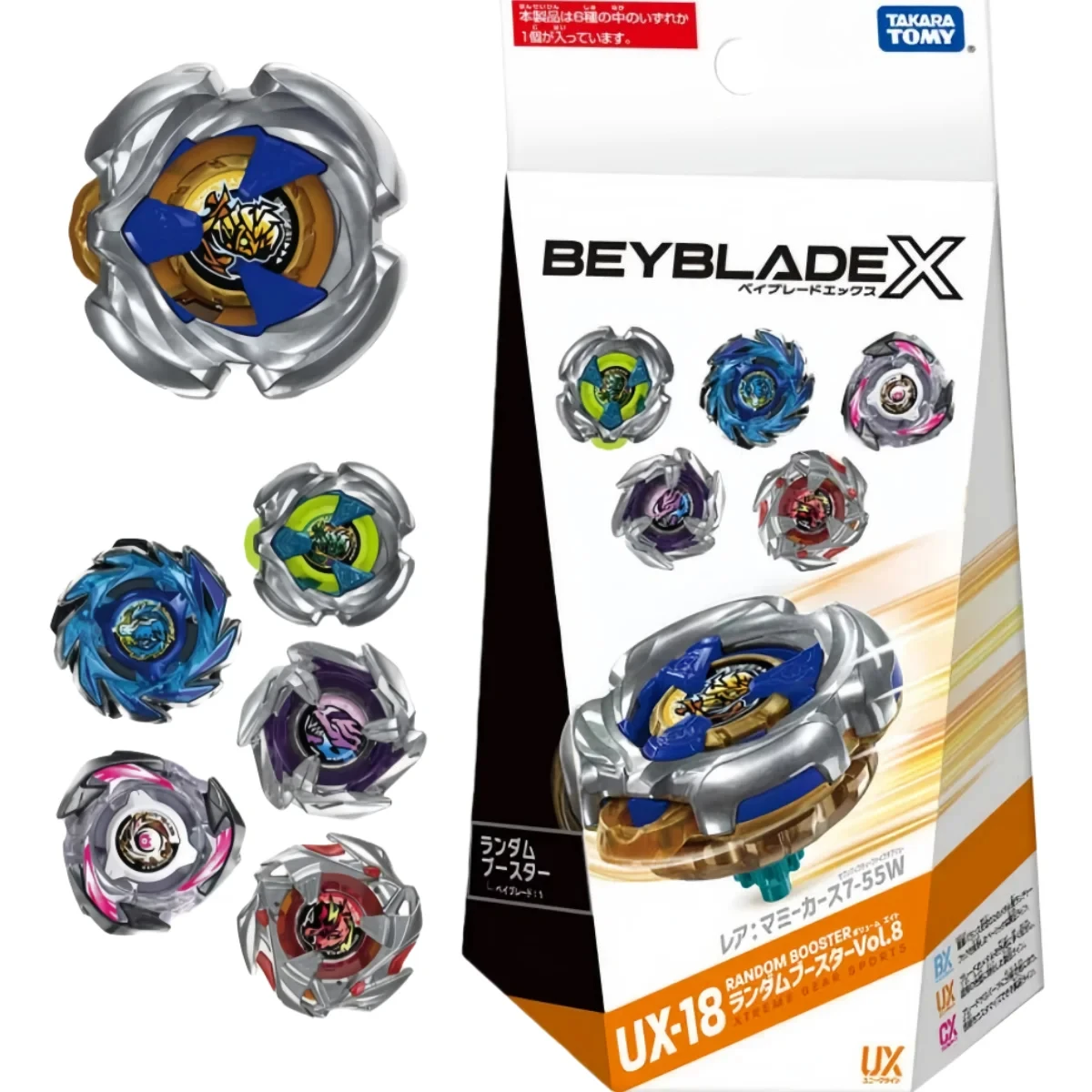 TAKARA TOMY Bey X UX-18 Random Booster Vol. 8 BLADE Original Spot Inventory UX 18
TAKARA TOMY Bey X UX-18 Random Booster Vol. 8 BLADE Original Spot Inventory UX 18