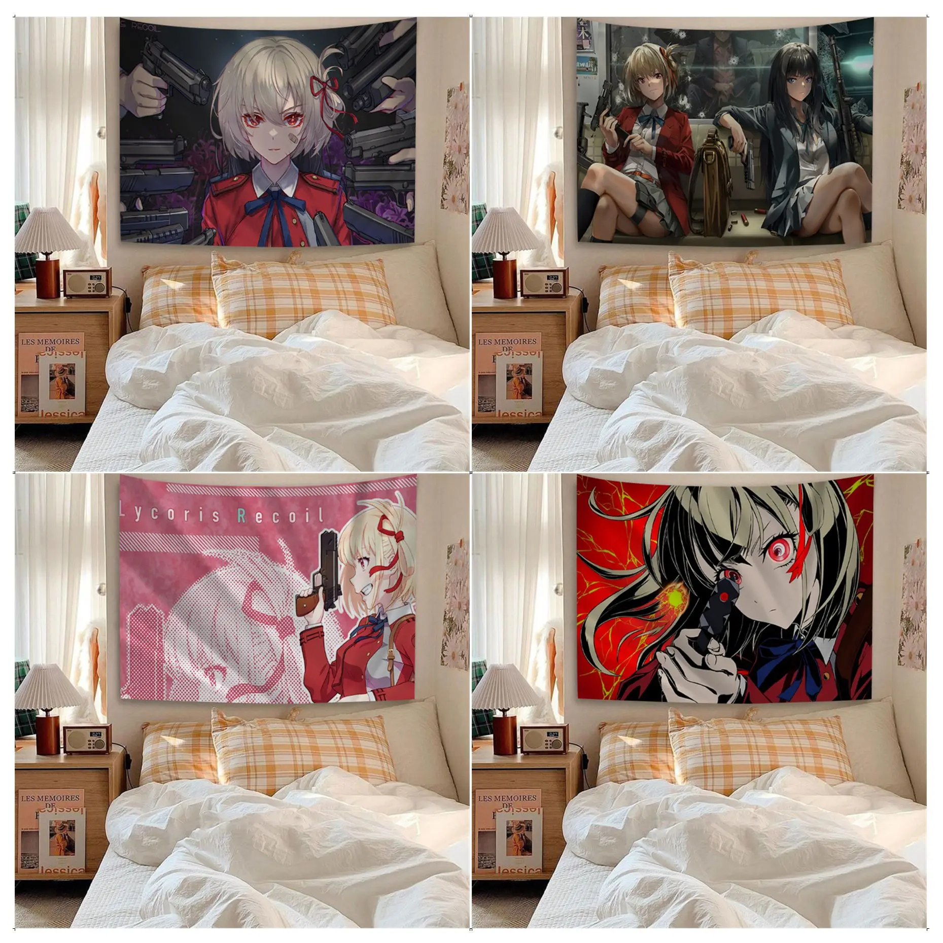 Lycoris Recoil Tapestry Chart Tapestry Home Decoration hippie bohemian decoration divination Wall Hanging Home Decor
Lycoris Recoil Tapestry Chart Tapestry Home Decoration hippie bohemian decoration divination Wall Hanging Home Decor