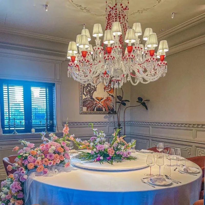 French crystal chandelier villa living room dining room lamp hotel wedding reception auditorium crystal lamp duplex building mid
French crystal chandelier villa living room dining room lamp hotel wedding reception auditorium crystal lamp duplex building mid