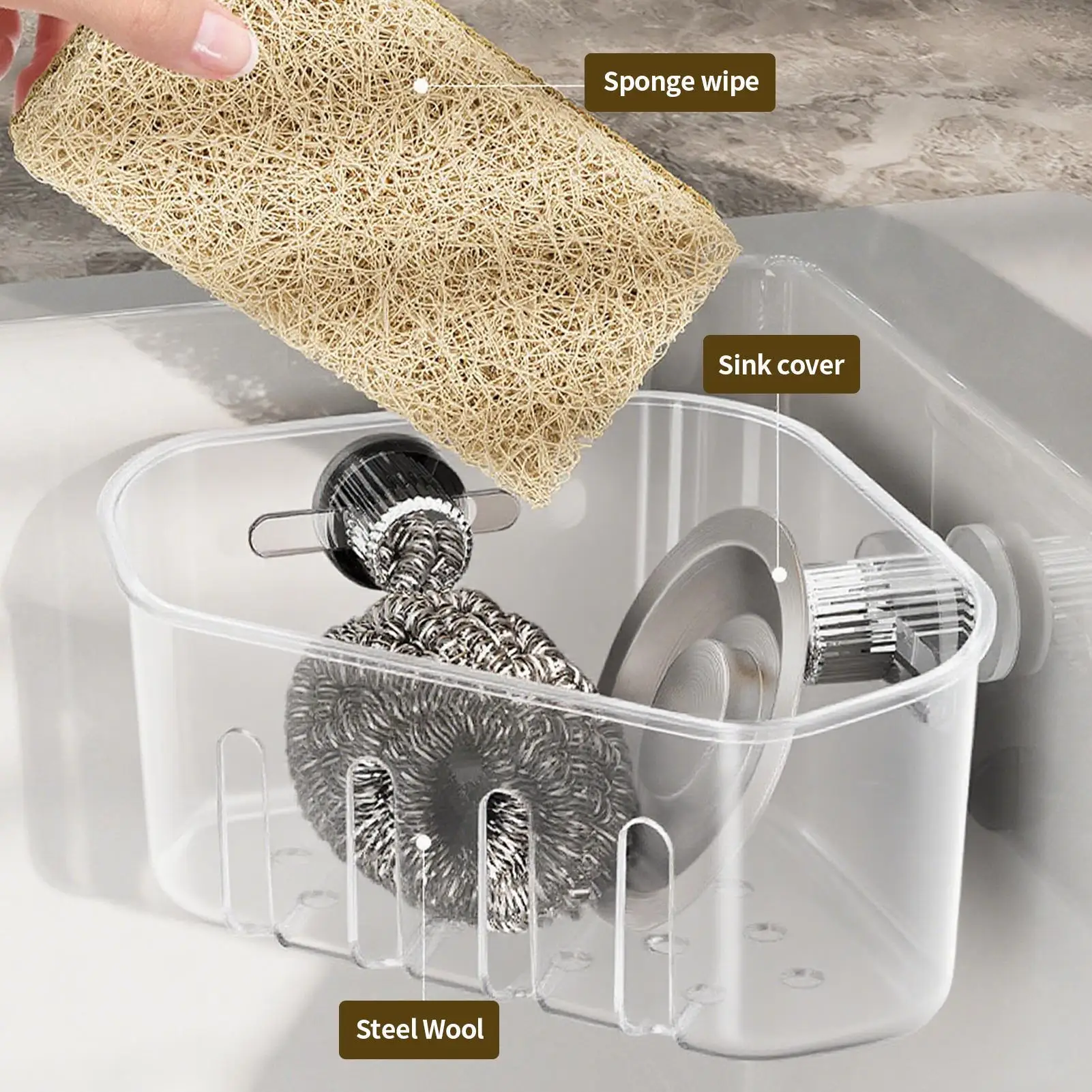 Sponge Holder For Sink Sink Strainer Basket Sponge Rack Storage Rack Drainer Corner Strainer For Cleaning Cloth Soap Shower
Sponge Holder For Sink Sink Strainer Basket Sponge Rack Storage Rack Drainer Corner Strainer For Cleaning Cloth Soap Shower