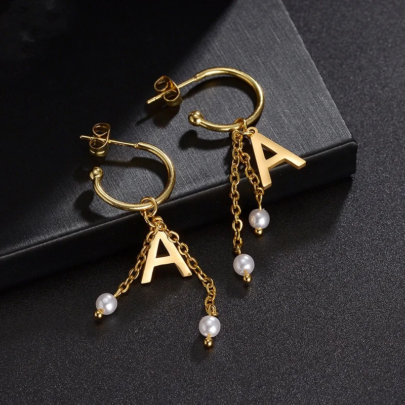 Lateefah Hot DIY Stainless Steel Letter Tassel Earrings Temperament Simple Earrings Christmas Gift
Lateefah Hot DIY Stainless Steel Letter Tassel Earrings Temperament Simple Earrings Christmas Gift