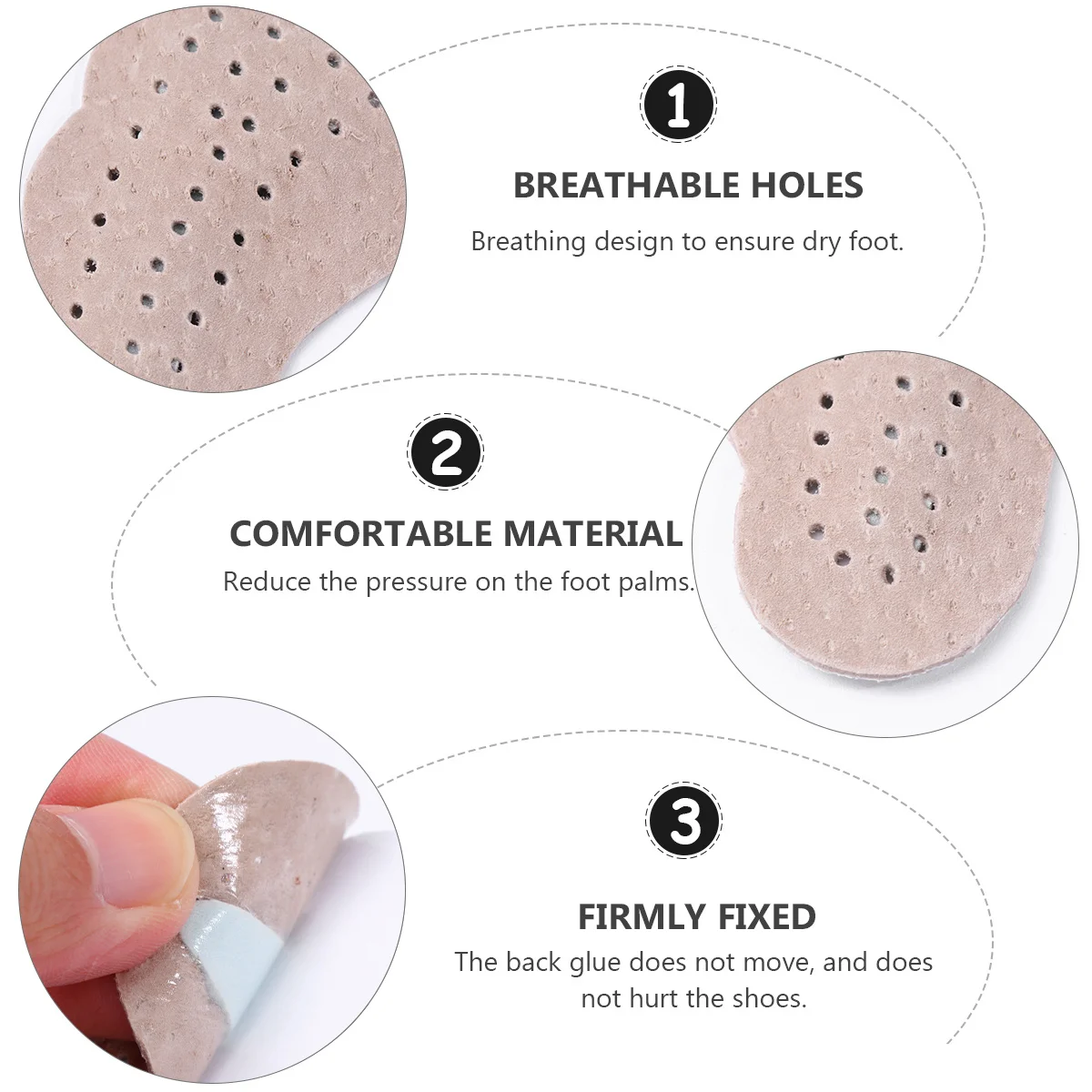 2Pairs Pigskin Half Insoles Forefoot Pads Anti Slip Breathable Foot Care Shoe Pads for Long Walking Standing
2Pairs Pigskin Half Insoles Forefoot Pads Anti Slip Breathable Foot Care Shoe Pads for Long Walking Standing