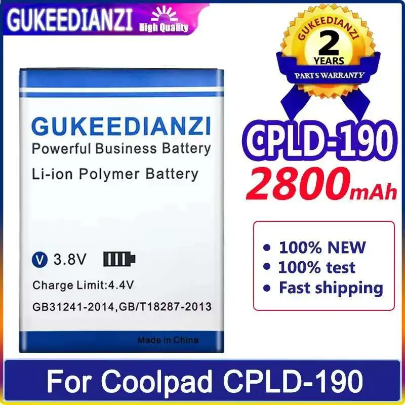 2800mAh Mobile Phone Battery For Coolpad Cpld-190 N3 1841-C0 CPLD190 High Performance Safe
2800mAh Mobile Phone Battery For Coolpad Cpld-190 N3 1841-C0 CPLD190 High Performance Safe