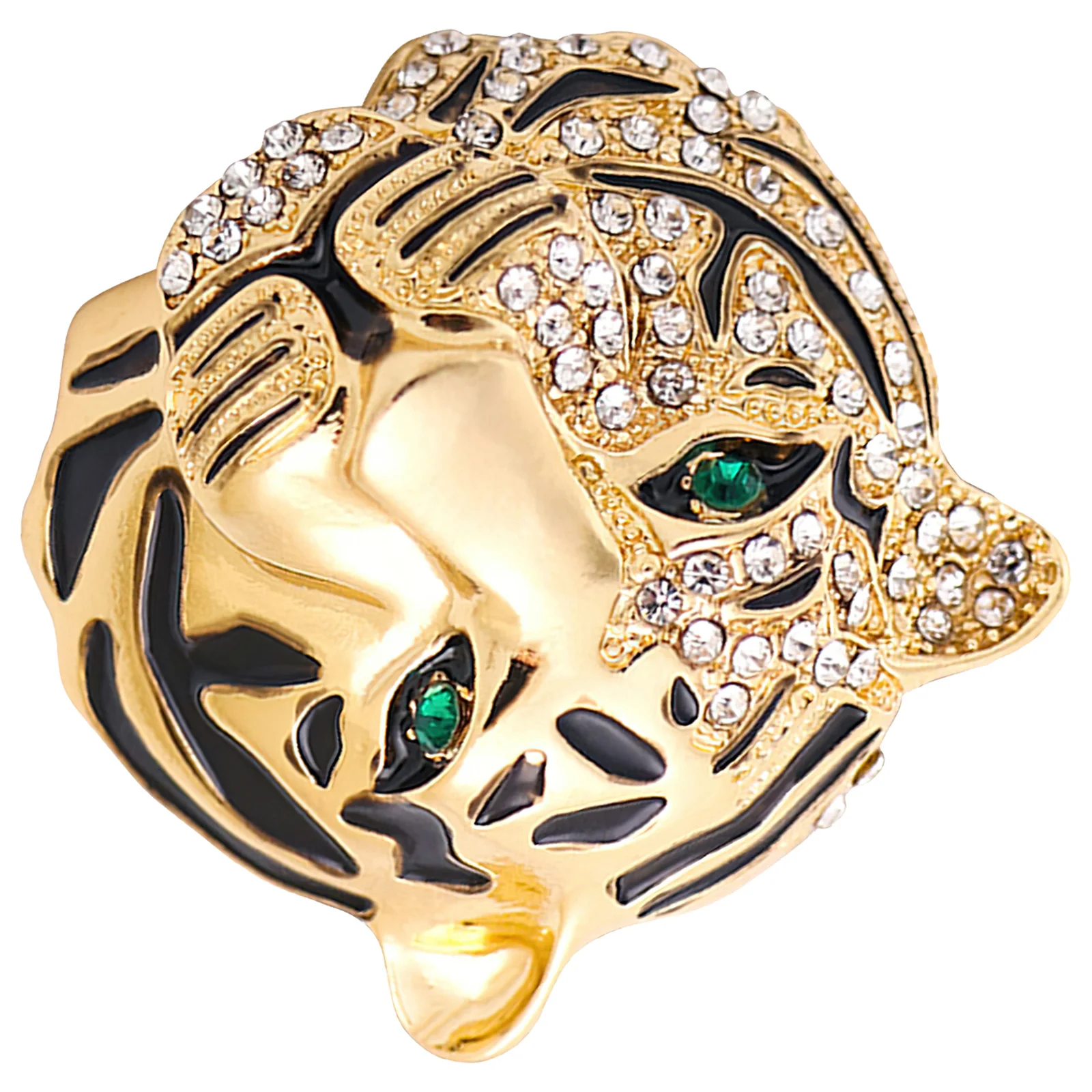 Tiger Brooch Zinc Alloy Rhinestone Inlaid Delicate Suit Accessory Banquet Party Clothes Badge Handbag Decoration 
Tiger Brooch Zinc Alloy Rhinestone Inlaid Delicate Suit Accessory Banquet Party Clothes Badge Handbag Decoration