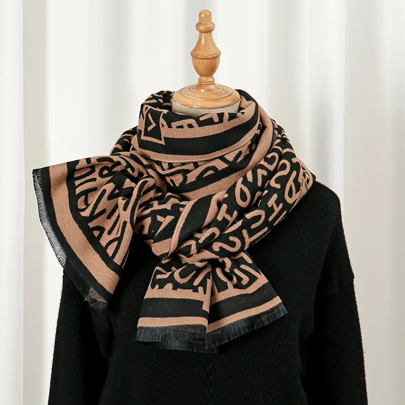 2024 New Priting Long Scarves for Women Fashion Letter Design Remove Edge Pashmina Shawl Muslim Female's Warm Muffler in Winter
2024 New Priting Long Scarves for Women Fashion Letter Design Remove Edge Pashmina Shawl Muslim Female's Warm Muffler in Winter