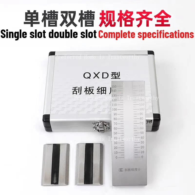 QXD Single Groove Fineness Gauge Grindometer Fineness Meter 0-25 0-50 0-100 0-150 1pc
QXD Single Groove Fineness Gauge Grindometer Fineness Meter 0-25 0-50 0-100 0-150 1pc