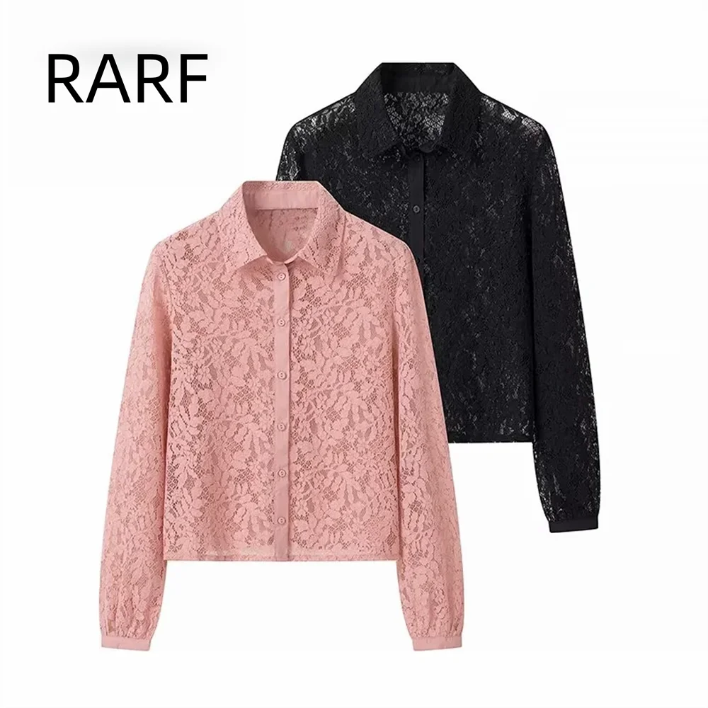 Women's clothing 2024 autumn temperament fashionable simple and versatile lapel long sleeved lace shirt
Women's clothing 2024 autumn temperament fashionable simple and versatile lapel long sleeved lace shirt
