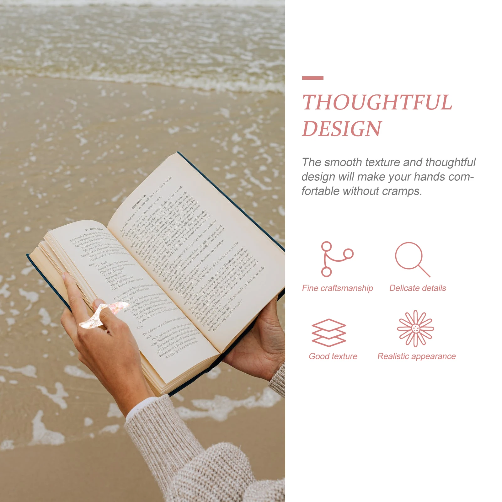 2Pcs Practical Transparent Flower Page Spreader Reading Thumb Ring Book Page Holder Reading Accessories
2Pcs Practical Transparent Flower Page Spreader Reading Thumb Ring Book Page Holder Reading Accessories