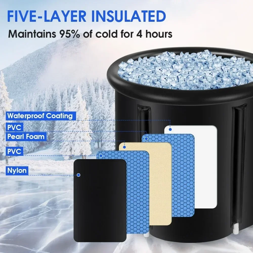 # Ванна для льда на 87 галлонов, 30-дюймовая складная ванна для холодного погружения с крышкой Стручка для терапии холодной воды Прочная нейлоновая ткань Дизайн США
# Ванна для льда на 87 галлонов, 30-дюймовая складная ванна для холодного погружения с крышкой Стручка для терапии холодной воды Прочная нейлоновая ткань Дизайн США