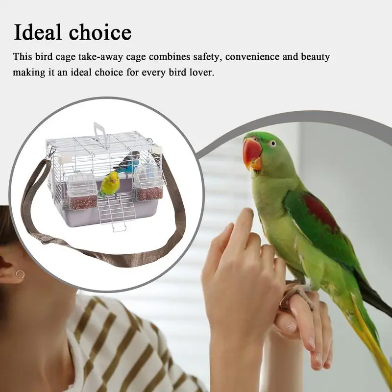 Bird Cage Lightweight Parrot Carrier Cage With Handle Heavy Duty Small Animal Supplies For Cockatiels Peony Budgies Pearl Munias
Bird Cage Lightweight Parrot Carrier Cage With Handle Heavy Duty Small Animal Supplies For Cockatiels Peony Budgies Pearl Munias