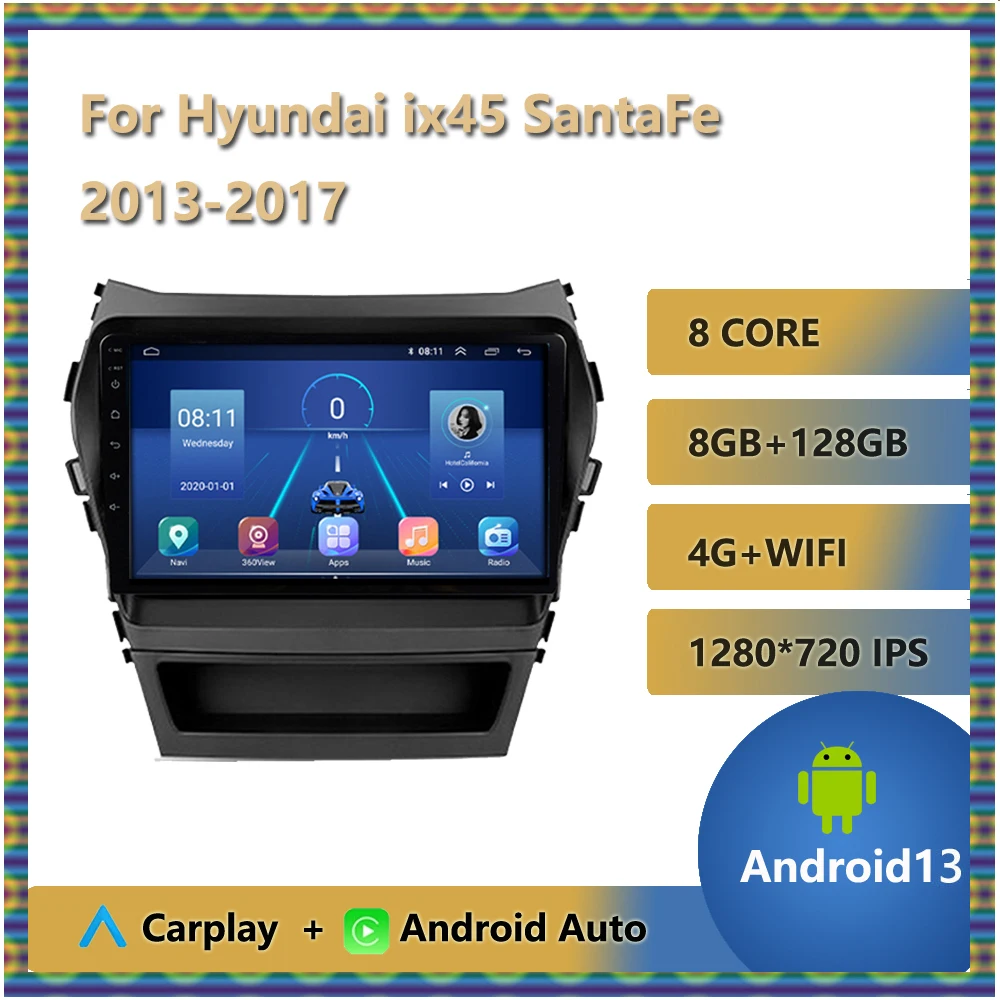 Android 13 For Hyundai ix45 SantaFe 2013 - 2017 Car Radio Multimedia Video Player Wireless Carplay GPS Navi 4G WiFi Bluetooth BT
Android 13 For Hyundai ix45 SantaFe 2013 - 2017 Car Radio Multimedia Video Player Wireless Carplay GPS Navi 4G WiFi Bluetooth BT