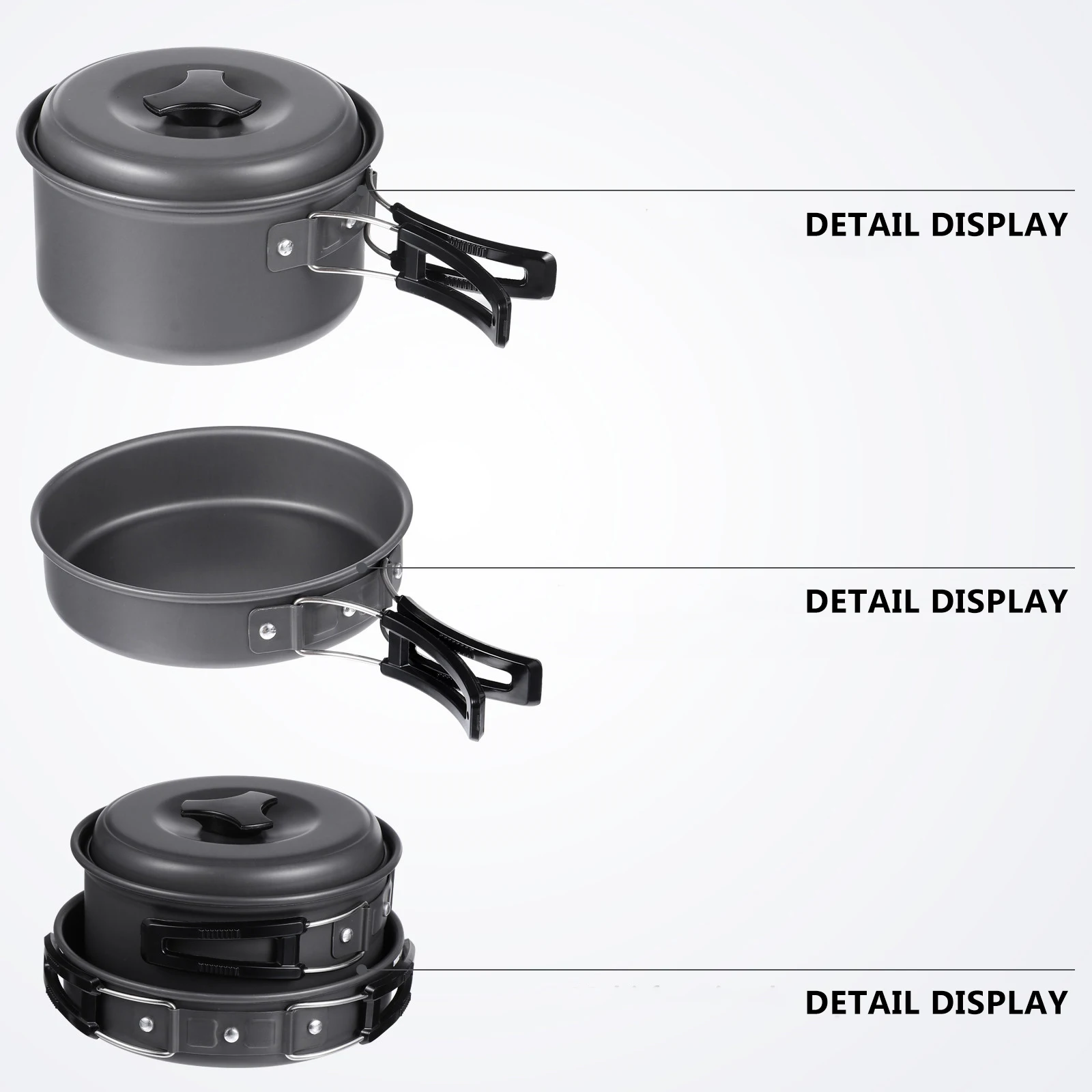 Camping Cookware Set Outdoor Portable Cooking Tools Aluminum Alloy Foldable H Durable Picnic Tableware Travel Hiking Supplies
Camping Cookware Set Outdoor Portable Cooking Tools Aluminum Alloy Foldable H Durable Picnic Tableware Travel Hiking Supplies