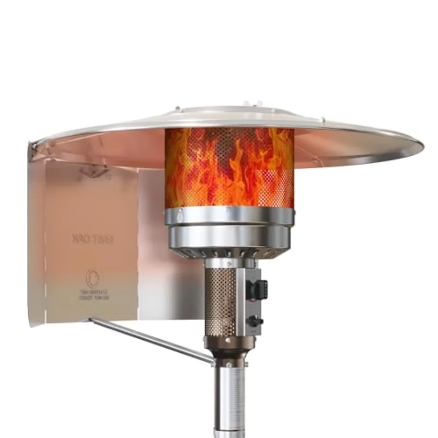 Patio Heater Reflector Shield Outdoor Heater Reflector Shield as Patio Heater Replacement Part with Support Rod for Extra Heat
Patio Heater Reflector Shield Outdoor Heater Reflector Shield as Patio Heater Replacement Part with Support Rod for Extra Heat