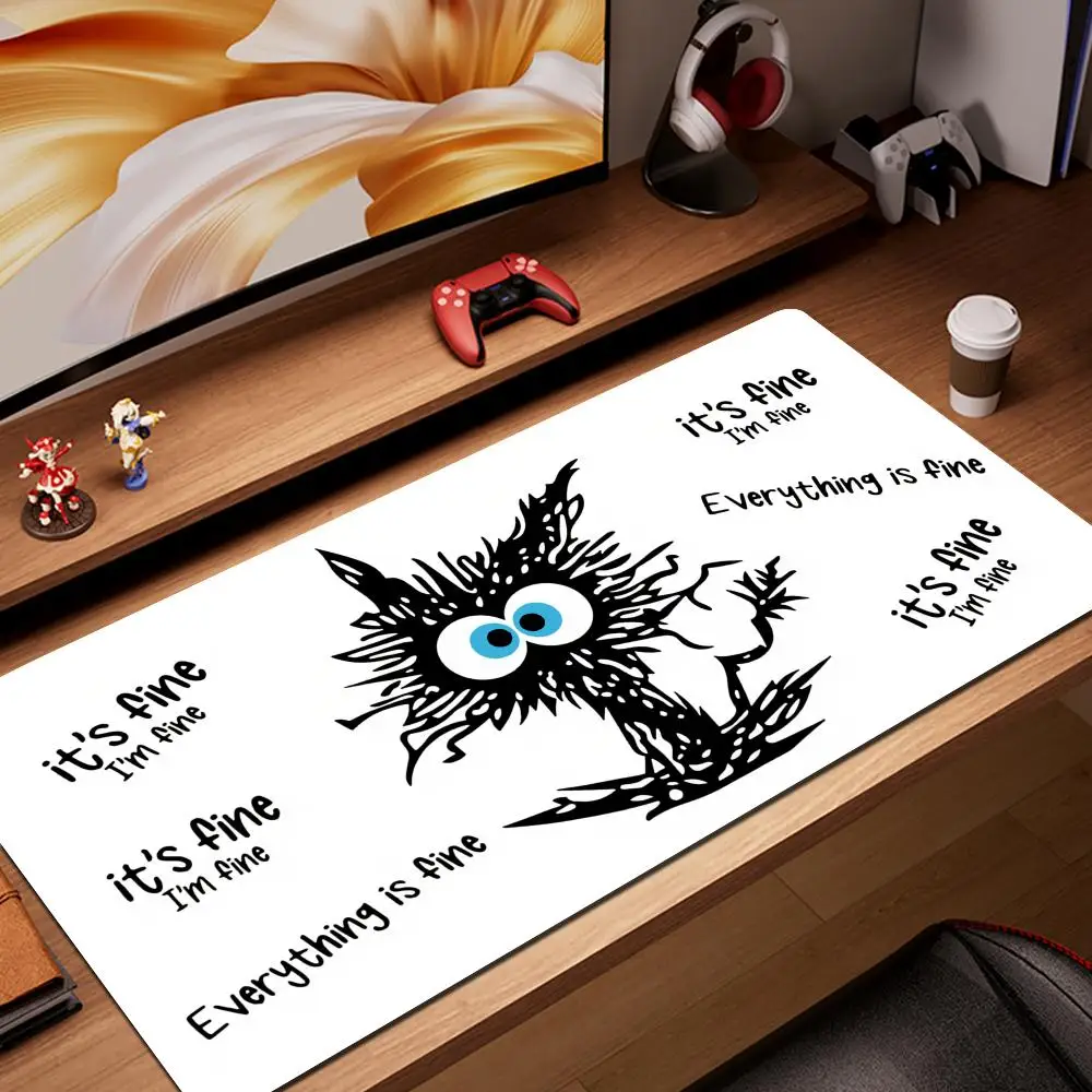 Black Cat Large Computer Anime Mouse Pad Size 80X30cm 90x40cm MousePad Laptop Desk Keyboard Pad Table Mat for Playing Games rug
Black Cat Large Computer Anime Mouse Pad Size 80X30cm 90x40cm MousePad Laptop Desk Keyboard Pad Table Mat for Playing Games rug