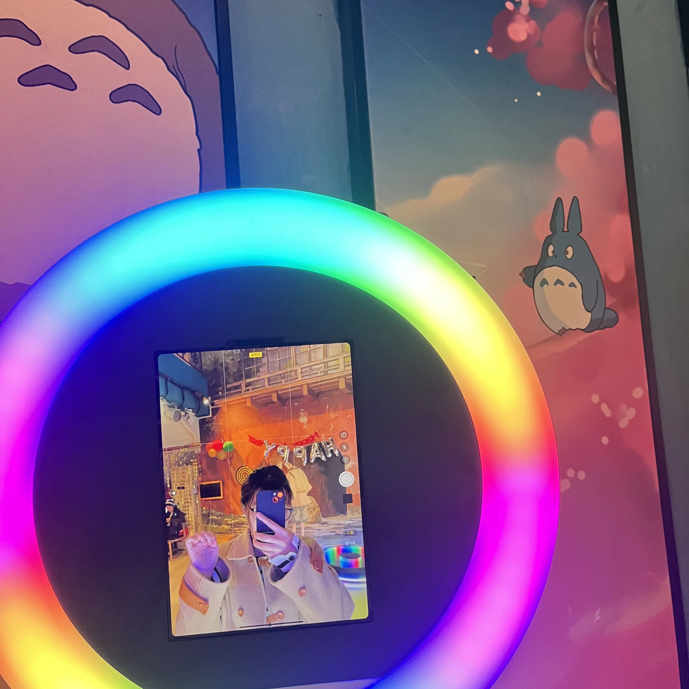 ZJW STLF high-quality customized products Lightweight Portable LED Ring iPad Roamer Handheld Selfie Photobooth With Face Plate M
ZJW STLF high-quality customized products Lightweight Portable LED Ring iPad Roamer Handheld Selfie Photobooth With Face Plate M