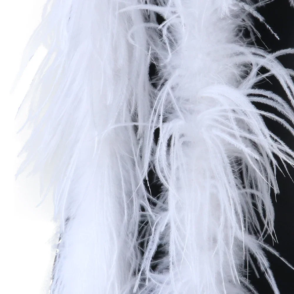 1Ply Ostrich Feather Boa Long High Quality Ostrich Feather Scarf Trims for Party Halloween Clothing Decoration Shawl 2 Meters
1Ply Ostrich Feather Boa Long High Quality Ostrich Feather Scarf Trims for Party Halloween Clothing Decoration Shawl 2 Meters