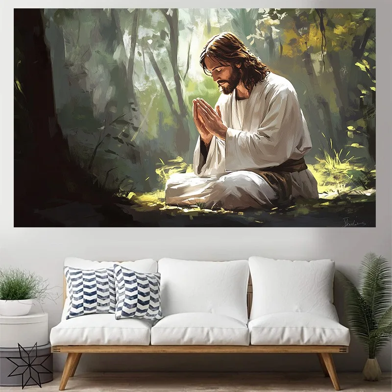 Jesus Prayer Background Wall Tapestry Photography Studio Background Christian Family Gathering Bedroom Wall Decoration
Jesus Prayer Background Wall Tapestry Photography Studio Background Christian Family Gathering Bedroom Wall Decoration