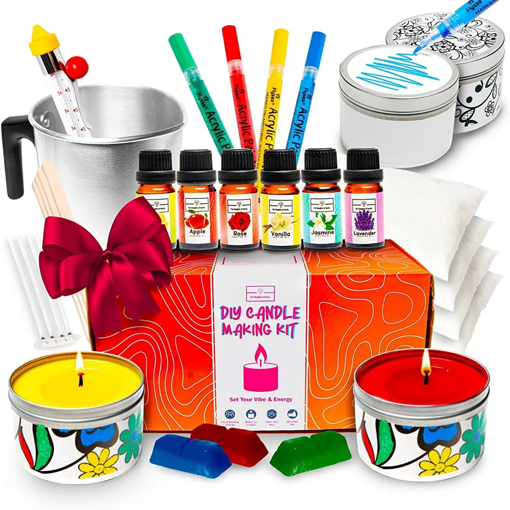 Colorful Candle Making Kit - Easy DIY to Make, Adults & Kids, Beautifully Scented Candles; Supplies Starter Kit All in One
Colorful Candle Making Kit - Easy DIY to Make, Adults & Kids, Beautifully Scented Candles; Supplies Starter Kit All in One