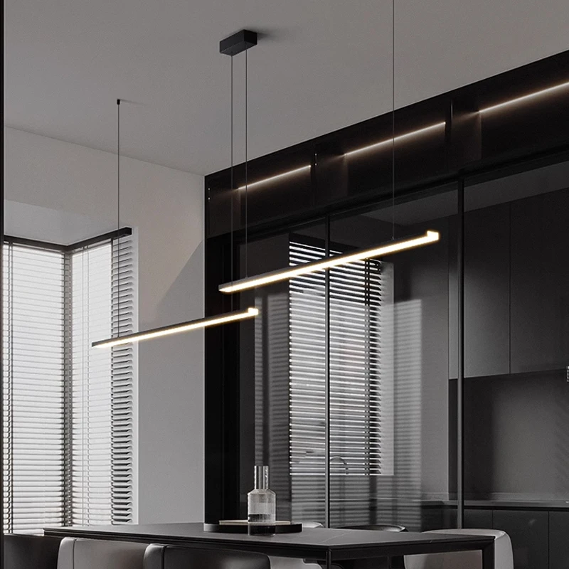 Modern Simple Led Pendant Lights A Word Dining Room Lights Office Long Strip Light Bar Lamps And Lanterns Restaurant Chandelier
Modern Simple Led Pendant Lights A Word Dining Room Lights Office Long Strip Light Bar Lamps And Lanterns Restaurant Chandelier