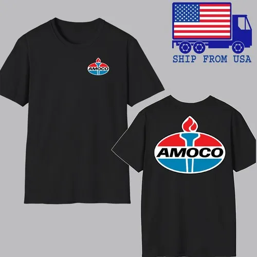 Amoco Oil Racing Car Motorcycle Men's Black T-shirt Size S-5XL
Amoco Oil Racing Car Motorcycle Men's Black T-shirt Size S-5XL
