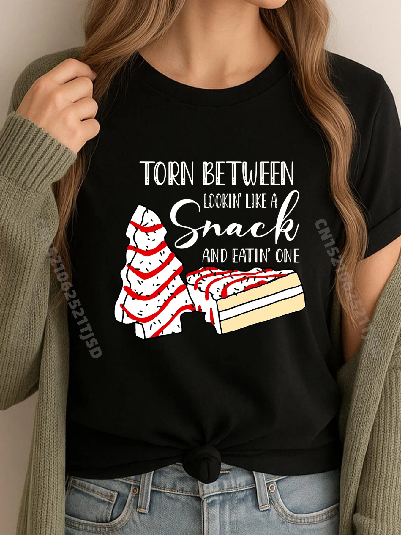 Разорванный между выглядящим как снеком и едой, рождественские хлопковые футболки с рисунком, мужская одежда, группа
Разорванный между выглядящим как снеком и едой, рождественские хлопковые футболки с рисунком, мужская одежда, группа