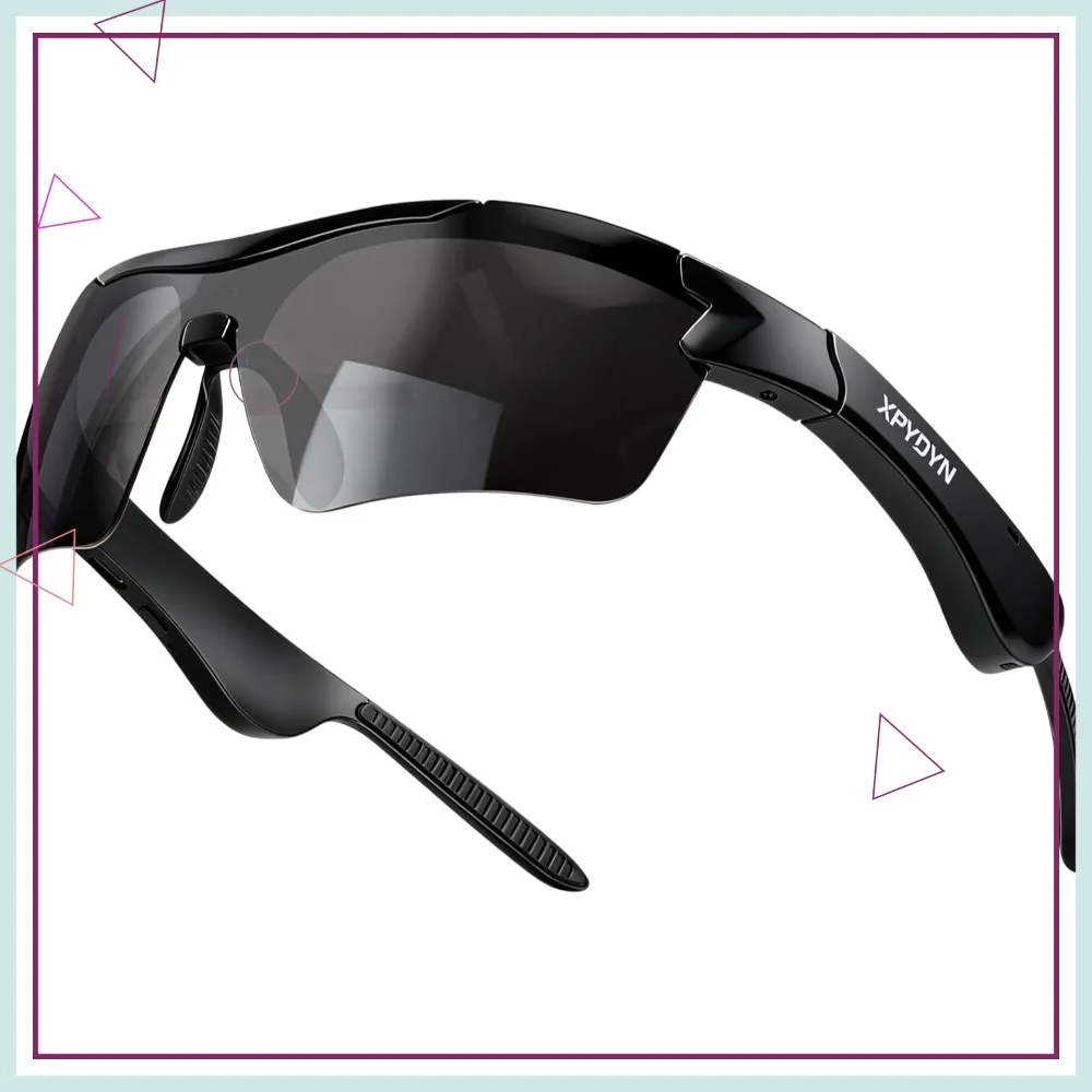 Bluetooth Sports Sunglasses with Built-in Speakers, Polarized UV Protection, Matte Black
Bluetooth Sports Sunglasses with Built-in Speakers, Polarized UV Protection, Matte Black