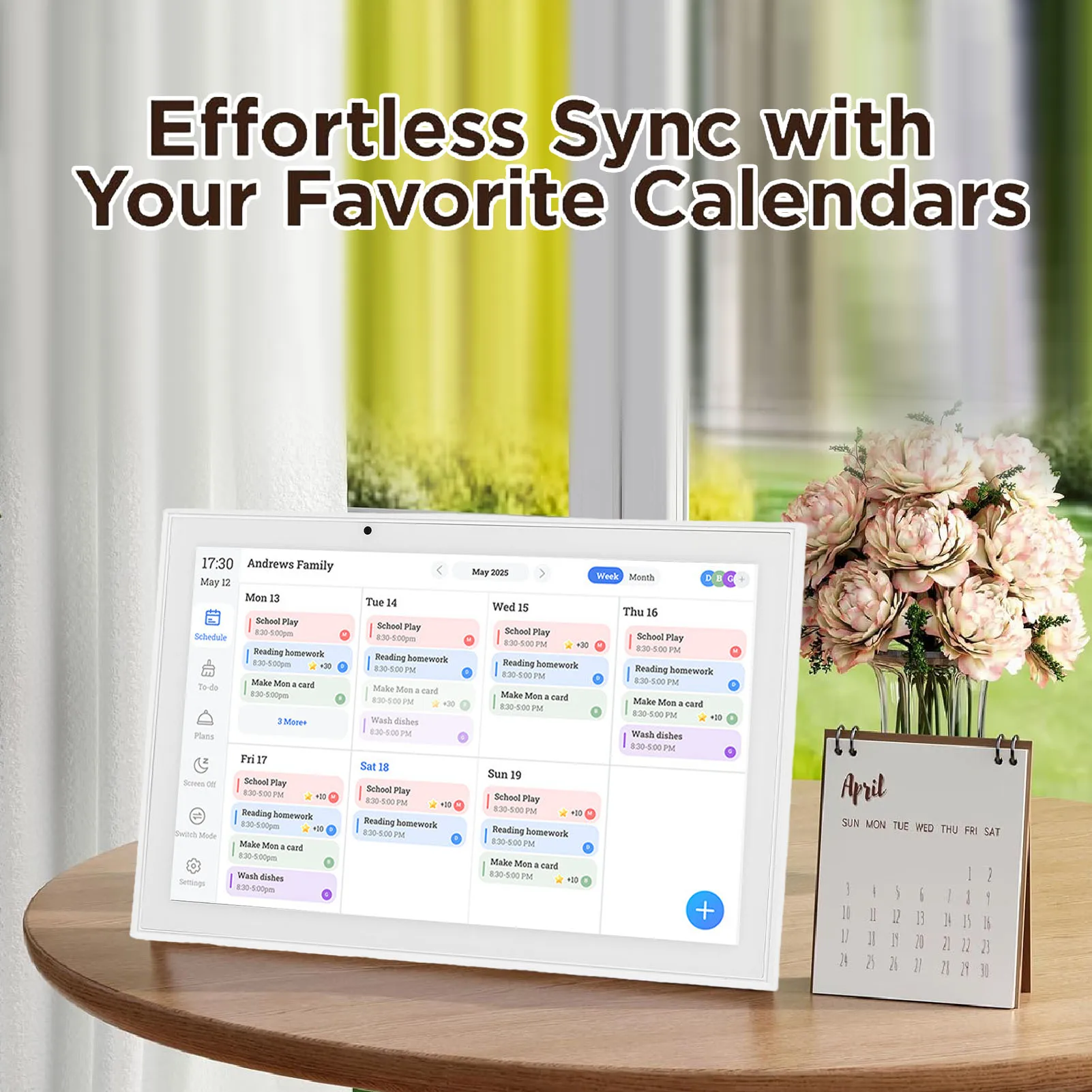 【Flash】10.1 Inch Digital Calendar IPS Touch Screen Interactive Chore Chart WiFi APP Control Smart Family Planner for Household
【Flash】10.1 Inch Digital Calendar IPS Touch Screen Interactive Chore Chart WiFi APP Control Smart Family Planner for Household