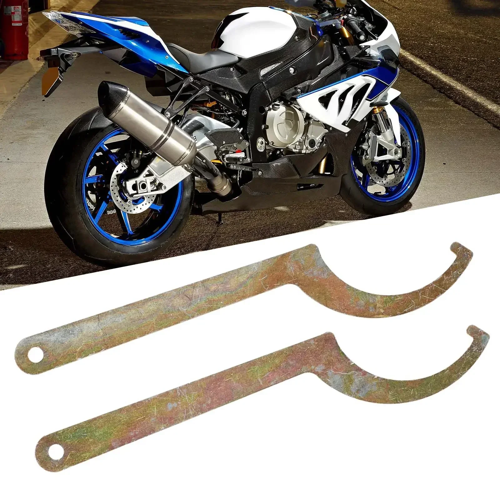 Tool 2 Pcs Spanner Wrench Accessories Adjustable Bike Metal Motorcycle Shock Absorber Shocker Suspension Reusable
Tool 2 Pcs Spanner Wrench Accessories Adjustable Bike Metal Motorcycle Shock Absorber Shocker Suspension Reusable