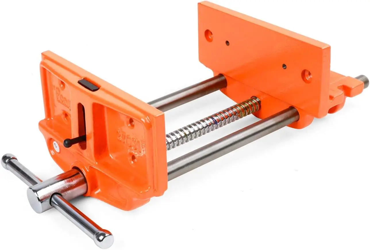 Medium Duty Woodworker's Vise, Orange & Grey, 9x7 Inch for Home or Shop Use
Medium Duty Woodworker's Vise, Orange & Grey, 9x7 Inch for Home or Shop Use