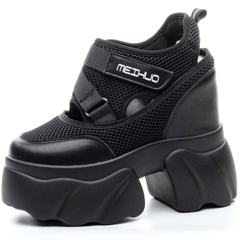 12cm Women Summer Air Mesh Chunky Sneaker Slides Sandals Platform Wedge Microfiber Shoes Mules Shoes Hollow Platform Wedge
12cm Women Summer Air Mesh Chunky Sneaker Slides Sandals Platform Wedge Microfiber Shoes Mules Shoes Hollow Platform Wedge