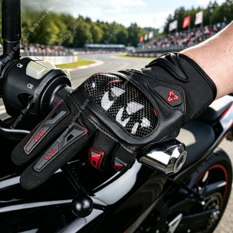 Carbon Fiber Shell Full Finger Motorcycle Gloves Men Women Anti Fall Off Road Riding Thin Breathable Touch Screen Gear
Carbon Fiber Shell Full Finger Motorcycle Gloves Men Women Anti Fall Off Road Riding Thin Breathable Touch Screen Gear
