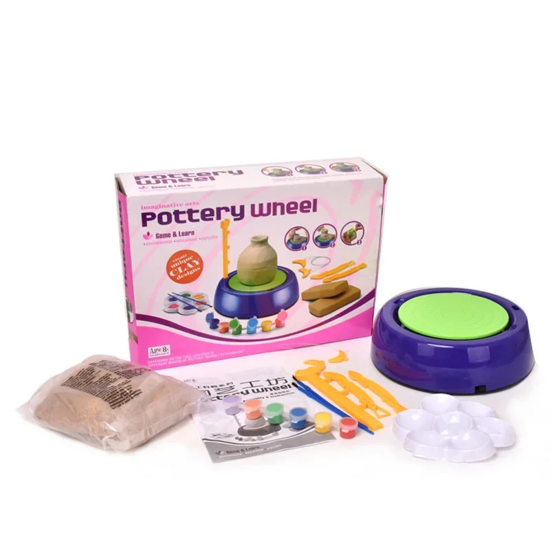 Popular Early Educational Mini DIY Art Craft Science Kit Diy Clay Pottery Toy Electric Pottery Wheel Toy for Kids
Popular Early Educational Mini DIY Art Craft Science Kit Diy Clay Pottery Toy Electric Pottery Wheel Toy for Kids