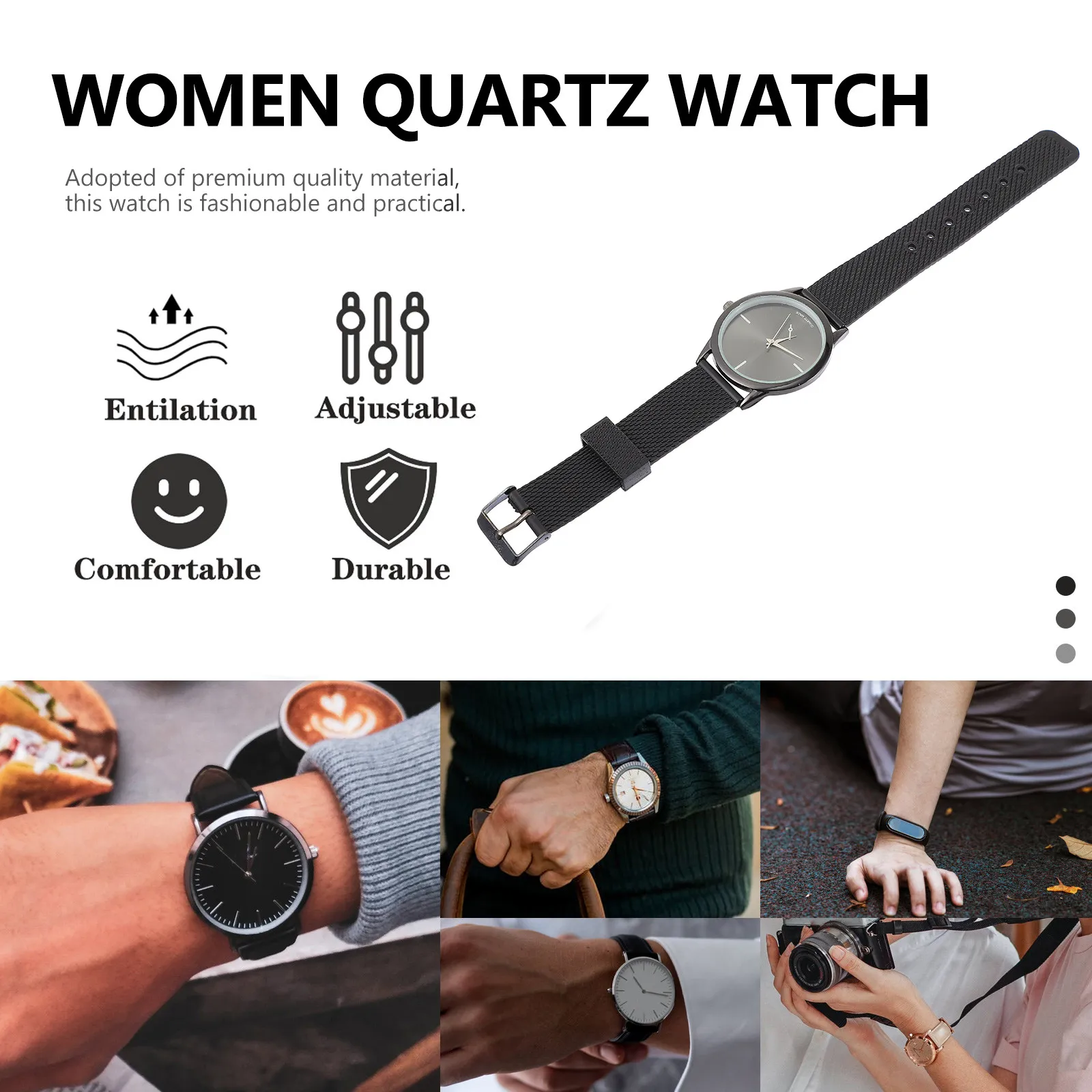 Women Quartz Watch Chic Casual Wrist Watch Fine Workmanship Glass Alloy Material Beautiful Appearance Time Checking Convenience
Women Quartz Watch Chic Casual Wrist Watch Fine Workmanship Glass Alloy Material Beautiful Appearance Time Checking Convenience