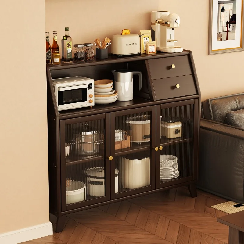 Solid wood dining side cabinet integrated storage cabinet against the wall antique tea bar cabinet household living room kitchen
Solid wood dining side cabinet integrated storage cabinet against the wall antique tea bar cabinet household living room kitchen