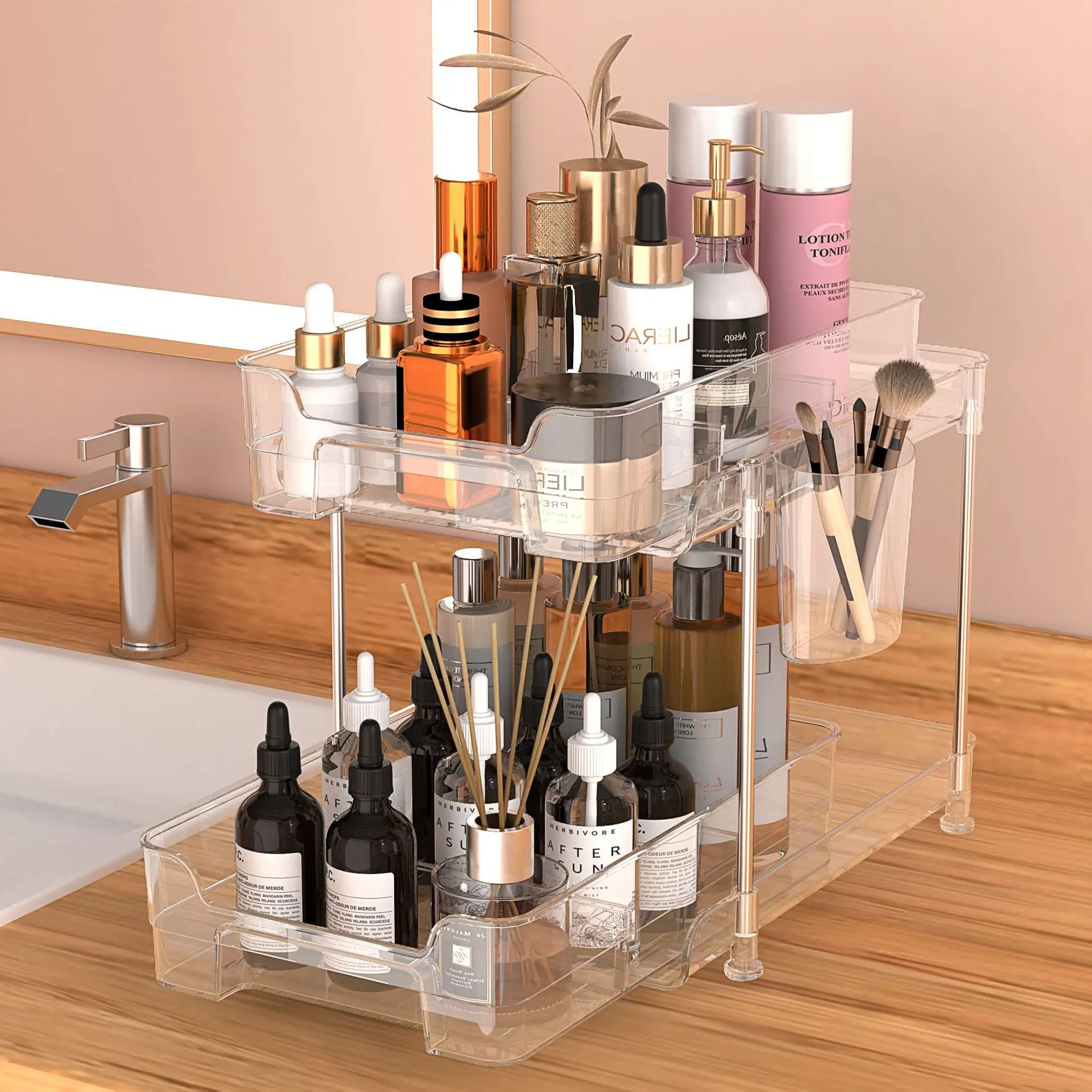 2 Tier Bathroom Storage Rack With Dividers Under Sink Organizer Storage Cabinet Organizer For Bathroom Kitchen Organizers
2 Tier Bathroom Storage Rack With Dividers Under Sink Organizer Storage Cabinet Organizer For Bathroom Kitchen Organizers