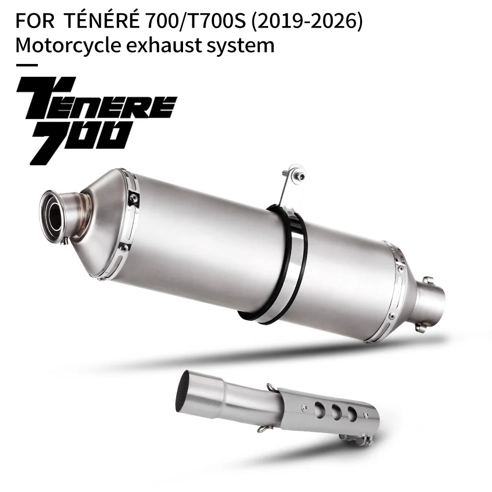 Подходит для мотоциклов Tenere700 T700 T700S T128/51мм (2019-2026), комплектный глушитель из нержавеющей стали для средней секции выхлопной системы.
Подходит для мотоциклов Tenere700 T700 T700S T128/51мм (2019-2026), комплектный глушитель из нержавеющей стали для средней секции выхлопной системы.