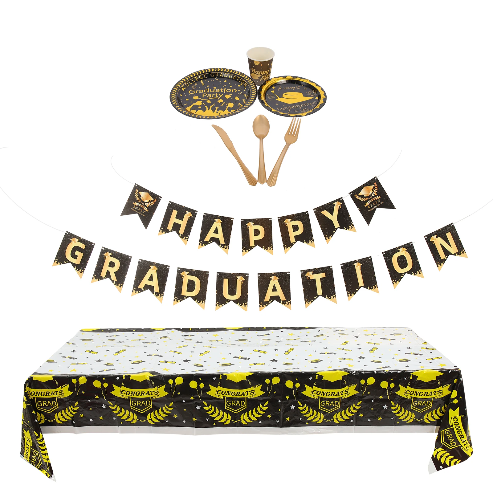 Graduation Season Paper Plates Cups Party Supplies Disposable Tableware Bunting Banner Hanging Decorations Safe Friendly
Graduation Season Paper Plates Cups Party Supplies Disposable Tableware Bunting Banner Hanging Decorations Safe Friendly